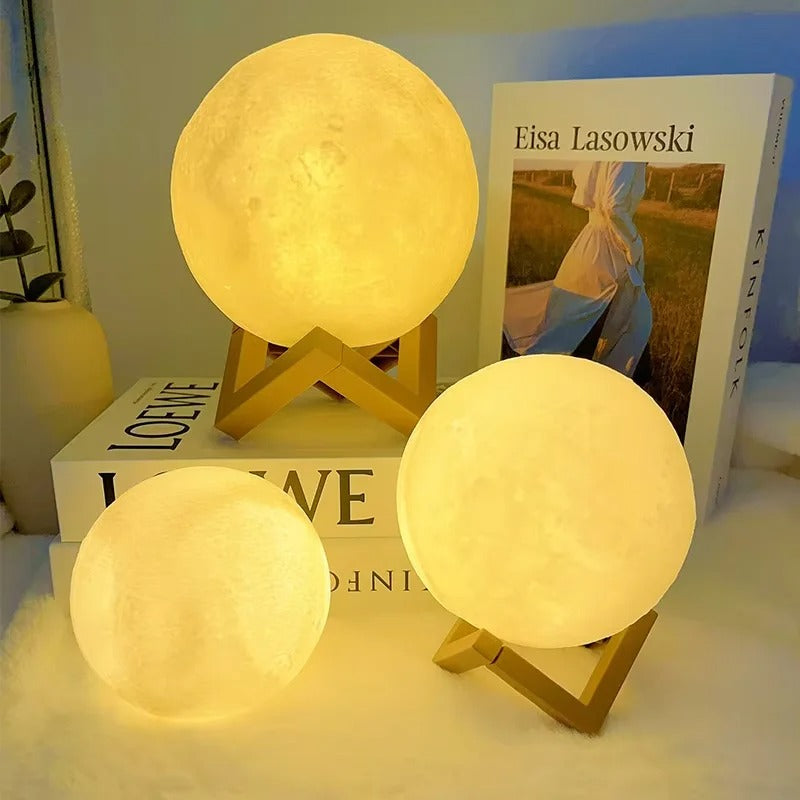 LED Galaxy Moon Lamp – Night Light for Kids, Bedroom Décor & Birthday Gifts