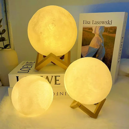 LED Galaxy Moon Lamp – Night Light for Kids, Bedroom Décor & Birthday Gifts
