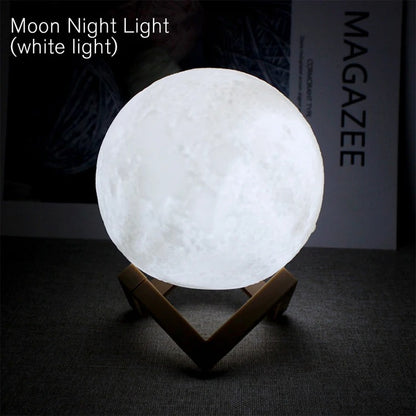 LED Galaxy Moon Lamp – Night Light for Kids, Bedroom Décor & Birthday Gifts